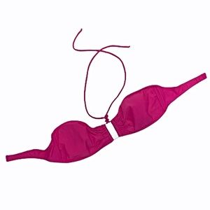 Wings Hot Pink Bandeau Bikini Top